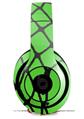 WraptorSkinz Skin Decal Wrap compatible with Beats Studio 2 and 3 Wired and Wireless Headphones Ripped Fishnets Green Skin Only (HEADPHONES NOT INCLUDED)