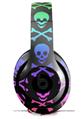 WraptorSkinz Skin Decal Wrap compatible with Beats Studio 2 and 3 Wired and Wireless Headphones Skull and Crossbones Rainbow Skin Only (HEADPHONES NOT INCLUDED)