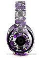 WraptorSkinz Skin Decal Wrap compatible with Beats Studio 2 and 3 Wired and Wireless Headphones Splatter Girly Skull Purple Skin Only (HEADPHONES NOT INCLUDED)