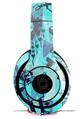 WraptorSkinz Skin Decal Wrap compatible with Beats Studio 2 and 3 Wired and Wireless Headphones Scene Kid Sketches Blue Skin Only (HEADPHONES NOT INCLUDED)