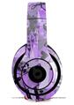 WraptorSkinz Skin Decal Wrap compatible with Beats Studio 2 and 3 Wired and Wireless Headphones Scene Kid Sketches Purple Skin Only (HEADPHONES NOT INCLUDED)