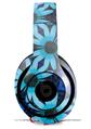 WraptorSkinz Skin Decal Wrap compatible with Beats Studio 2 and 3 Wired and Wireless Headphones Daisies Blue Skin Only (HEADPHONES NOT INCLUDED)