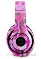 WraptorSkinz Skin Decal Wrap compatible with Beats Studio 2 and 3 Wired and Wireless Headphones Pink Plaid Graffiti Skin Only (HEADPHONES NOT INCLUDED)