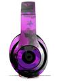 WraptorSkinz Skin Decal Wrap compatible with Beats Studio 2 and 3 Wired and Wireless Headphones Purple Star Checkerboard Skin Only (HEADPHONES NOT INCLUDED)