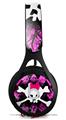 WraptorSkinz Skin Decal Wrap compatible with Beats EP Headphones Pink Diamond Skull Skin Only HEADPHONES NOT INCLUDED