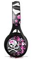 WraptorSkinz Skin Decal Wrap compatible with Beats EP Headphones Pink Bow Skull Skin Only HEADPHONES NOT INCLUDED