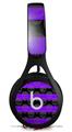 WraptorSkinz Skin Decal Wrap compatible with Beats EP Headphones Skull Stripes Purple Skin Only HEADPHONES NOT INCLUDED