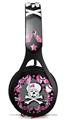 WraptorSkinz Skin Decal Wrap compatible with Beats EP Headphones Pink Bow Skull Skin Only HEADPHONES NOT INCLUDED