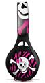WraptorSkinz Skin Decal Wrap compatible with Beats EP Headphones Pink Zebra Skull Skin Only HEADPHONES NOT INCLUDED