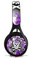 WraptorSkinz Skin Decal Wrap compatible with Beats EP Headphones Purple Princess Skull Skin Only HEADPHONES NOT INCLUDED