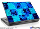 Laptop Skin (Medium) - Blue Star Checkers
