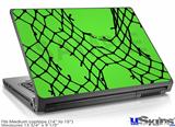 Laptop Skin (Medium) - Ripped Fishnets Green