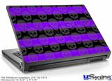 Laptop Skin (Medium) - Skull Stripes Purple