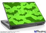 Laptop Skin (Medium) - Deathrock Bats Green