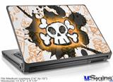 Laptop Skin (Medium) - Cartoon Skull Orange