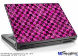Laptop Skin (Medium) - Pink Checkerboard Sketches