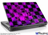 Laptop Skin (Medium) - Purple Star Checkerboard