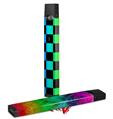 Skin Decal Wrap 2 Pack for Juul Vapes Rainbow Checkerboard JUUL NOT INCLUDED