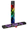 Skin Decal Wrap 2 Pack for Juul Vapes Rainbow Plaid JUUL NOT INCLUDED