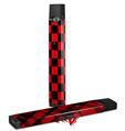 Skin Decal Wrap 2 Pack for Juul Vapes Checkers Red JUUL NOT INCLUDED