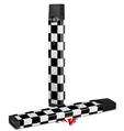Skin Decal Wrap 2 Pack for Juul Vapes Checkers White JUUL NOT INCLUDED