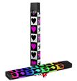 Skin Decal Wrap 2 Pack for Juul Vapes Hearts And Stars Pink JUUL NOT INCLUDED