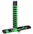 Skin Decal Wrap 2 Pack for Juul Vapes Stripes Green JUUL NOT INCLUDED