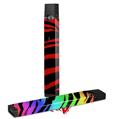 Skin Decal Wrap 2 Pack for Juul Vapes Zebra Red JUUL NOT INCLUDED