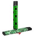Skin Decal Wrap 2 Pack for Juul Vapes Criss Cross Green JUUL NOT INCLUDED