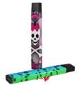 Skin Decal Wrap 2 Pack for Juul Vapes Princess Skull Heart Pink JUUL NOT INCLUDED