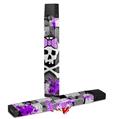 Skin Decal Wrap 2 Pack for Juul Vapes Purple Princess Skull JUUL NOT INCLUDED