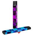 Skin Decal Wrap 2 Pack for Juul Vapes Purple Star Checkerboard JUUL NOT INCLUDED