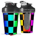 Decal Style Skin Wrap works with Blender Bottle 20oz Rainbow Checkerboard (BOTTLE NOT INCLUDED)