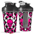 Decal Style Skin Wrap works with Blender Bottle 20oz Pink Skulls and Stars (BOTTLE NOT INCLUDED)