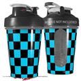 Decal Style Skin Wrap works with Blender Bottle 20oz Checkers Blue (BOTTLE NOT INCLUDED)