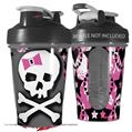 Decal Style Skin Wrap works with Blender Bottle 20oz Pink Bow Skull (BOTTLE NOT INCLUDED)