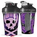 Decal Style Skin Wrap works with Blender Bottle 20oz Purple Girly Skull (BOTTLE NOT INCLUDED)