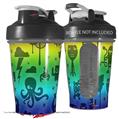 Decal Style Skin Wrap works with Blender Bottle 20oz Cute Rainbow Monsters (BOTTLE NOT INCLUDED)