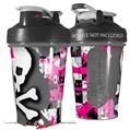 Decal Style Skin Wrap works with Blender Bottle 20oz Girly Pink Bow Skull (BOTTLE NOT INCLUDED)