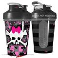 Decal Style Skin Wrap works with Blender Bottle 20oz Pink Bow Skull (BOTTLE NOT INCLUDED)