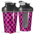 Decal Style Skin Wrap works with Blender Bottle 20oz Pink Checkerboard Sketches (BOTTLE NOT INCLUDED)