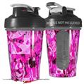 Decal Style Skin Wrap works with Blender Bottle 20oz Pink Plaid Graffiti (BOTTLE NOT INCLUDED)