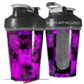 Decal Style Skin Wrap works with Blender Bottle 20oz Purple Star Checkerboard (BOTTLE NOT INCLUDED)