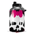Skin Decal Wrap for 2017 RTIC One Gallon Jug Pink Diamond Skull (Jug NOT INCLUDED) by WraptorSkinz
