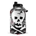 Skin Decal Wrap for 2017 RTIC One Gallon Jug Skull Splatter (Jug NOT INCLUDED) by WraptorSkinz