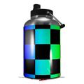 Skin Decal Wrap for 2017 RTIC One Gallon Jug Rainbow Checkerboard (Jug NOT INCLUDED) by WraptorSkinz
