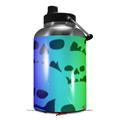 Skin Decal Wrap for 2017 RTIC One Gallon Jug Rainbow Skull Collection (Jug NOT INCLUDED) by WraptorSkinz