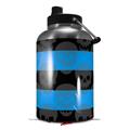 Skin Decal Wrap for 2017 RTIC One Gallon Jug Skull Stripes Blue (Jug NOT INCLUDED) by WraptorSkinz