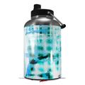 Skin Decal Wrap for 2017 RTIC One Gallon Jug Electro Graffiti Blue (Jug NOT INCLUDED) by WraptorSkinz