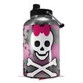 Skin Decal Wrap for 2017 RTIC One Gallon Jug Princess Skull Heart Pink (Jug NOT INCLUDED) by WraptorSkinz